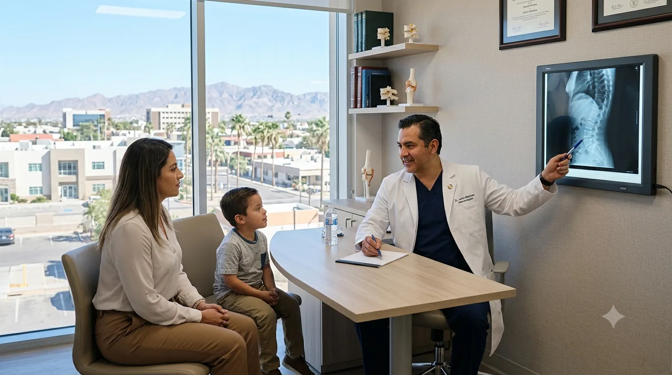 Neurofibromatosis con afectación vertebral y trastornos espinales en Mexicali, Baja California