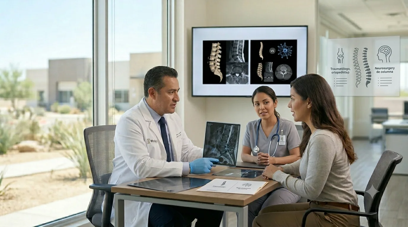 ¿Traumatólogo, ortopedista o neurocirujano de columna: cuál elegir en Mexicali, Baja California?